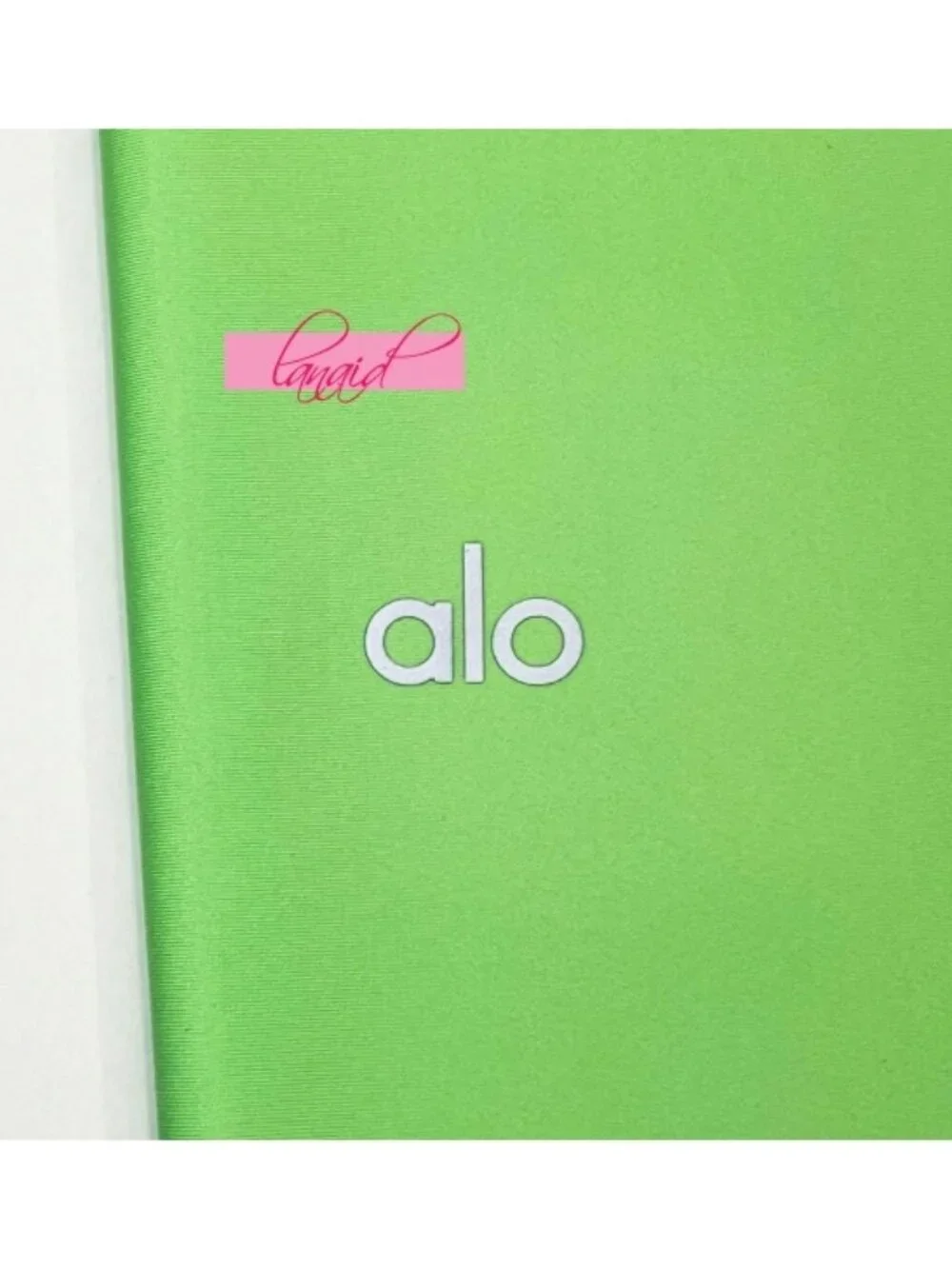 Alo 7/8 High-Waist Airlift Leggings Ultramint Neon Bright Hi-Rise Tights Pants L